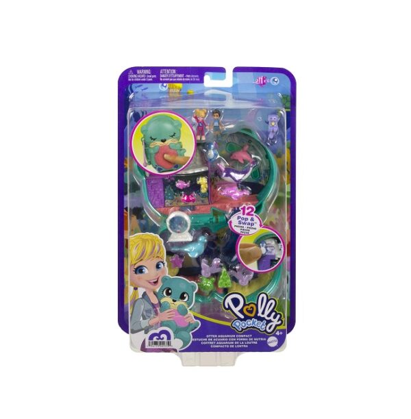 Mattel Polly Pocket™ Mini: Otter Aquarium Compact   HCG16
