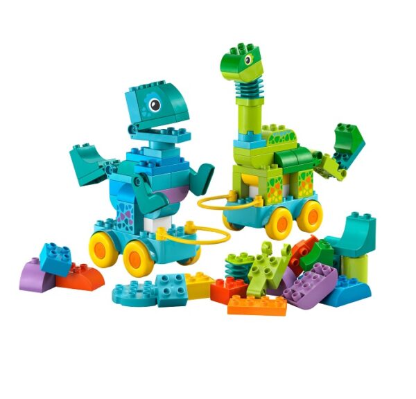 Lego Duplo 3in1 Dinosaurs on Wheels  108τμχ  10451 - Image 2
