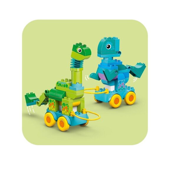 Lego Duplo 3in1 Dinosaurs on Wheels  108τμχ  10451 - Image 3