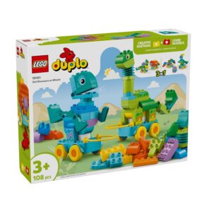 Lego Duplo 3in1 Dinosaurs on Wheels  108τμχ  10451