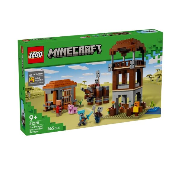 Lego Minecraft The Pillager Outpost and Ravager  665τμχ  21278