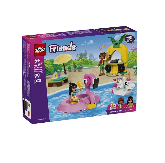 LEGO Friends 42658 Unicorn & Flamingo Pool Party 42658
