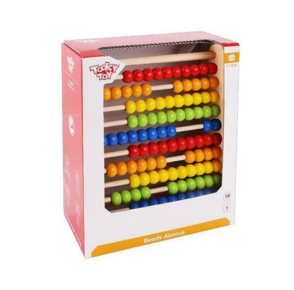 Tooky Toys Άβακας Αριθμητήριο Άβακας από Ξύλο TKC300