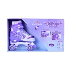 Αθλοπαιδιά Quad Αυξομειούμενα Rollers Μωβ Παιδικά 10322LP