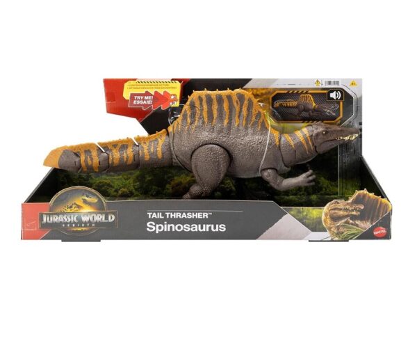 JURASSIC WORLD REBIRTH - ΣΠΙΝΟΣΑΥΡΟΣ ΜΕ ΔΙΠΛΗ ΛΕΙΤΟΥΡΓΙΑ ΕΠΙΘΕΣΗΣ ΚΑΙ ΗΧΟΥΣ (#JGB56)