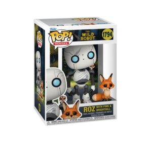 Funko Pop! & Buddy Movies: The Wild Robot – Roz with Brightbill & Fink #1794 Vinyl Figures