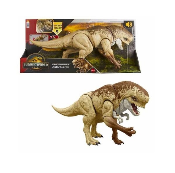 JURASSIC WORLD REBIRTH - ΚΑΚΟΣ ΜΕ ΛΕΙΤΟΥΡΓΙΑ ΕΠΙΘΕΣΗΣ ΚΑΙ ΗΧΟΥΣ - DISTORTUS REX (#JGB58)