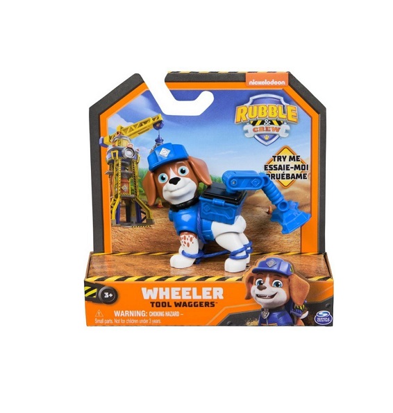 Spin Master Παιχνίδι Μινιατούρα Paw Patrol Wheeler Tool Waggers Action pup 13.3εκ. 20148306
