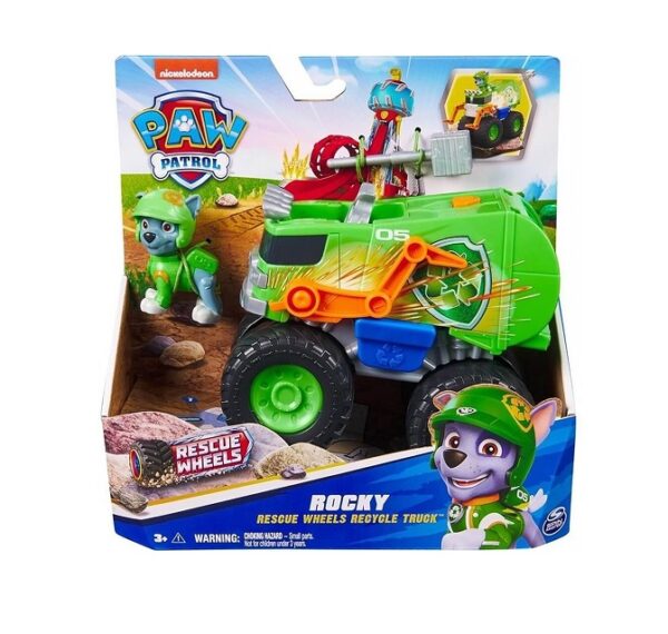 Spin Master Paw Patrol Rescue Wheels Φορτηγό Πυροσβεστικό Rocky Recycle Truck 20145823
