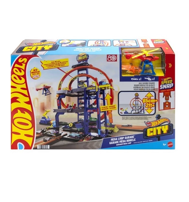 Hot Wheels City Mega Loop Γκαράζ Σετ Παιχνιδιού (JBM74)