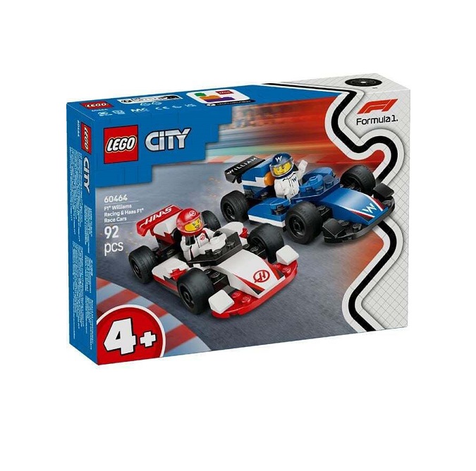 LEGO City F1 Williams Racing & Haas F1 Race Cars (60464)