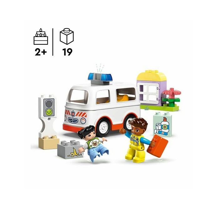 LEGO Duplo Ambulance & Driver (10447) - Image 6