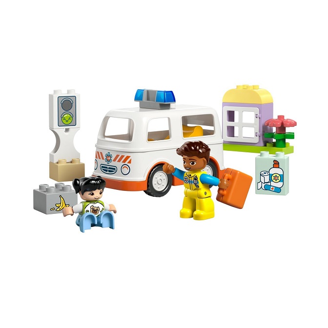 LEGO Duplo Ambulance & Driver (10447) - Image 2