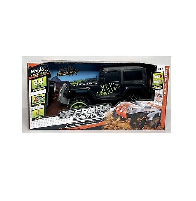Maisto Tech R/C 1:16 Κλίμακα 2,4 Ghz Off-Road Jeep Wrangler Rubicon, Μαύρο 49/82704 BK