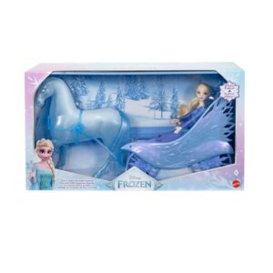Disney Frozen Κούκλα Έλσα και Nokk με Άμαξα (JBG56)