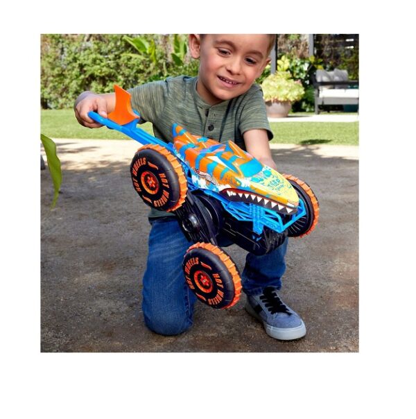 Hot Wheels Monster Trucks R/C Tiger Shark Που Σκαρφαλώνει 1:15 (JFR39) - Image 3