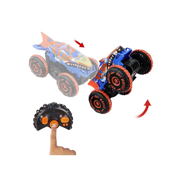 Hot Wheels Monster Trucks R/C Tiger Shark Που Σκαρφαλώνει 1:15 (JFR39) - Image 6