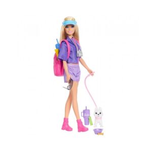 Barbie Travel Doll & Accessories Family & Friends Malibu Dog Walker JJV59