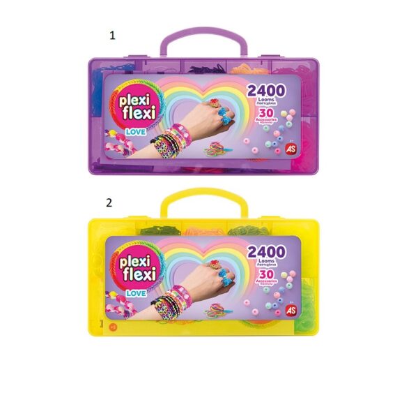 As Plexi Flexi Love Θήκη Με 2400 Λαστιχάκια Και 30 Αξεσουάρ(1080-25573) - Image 2