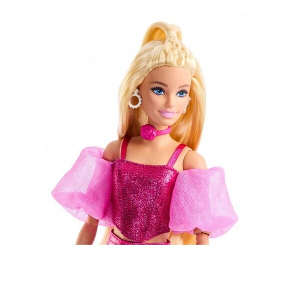 Barbie Κούκλα Deluxe Style Metallics Ροζ Κορσές (JFP40) - Image 3
