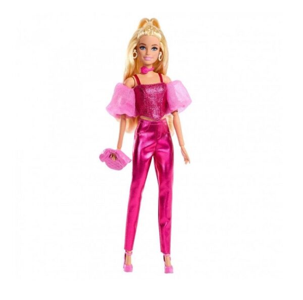 Barbie Κούκλα Deluxe Style Metallics Ροζ Κορσές (JFP40) - Image 2