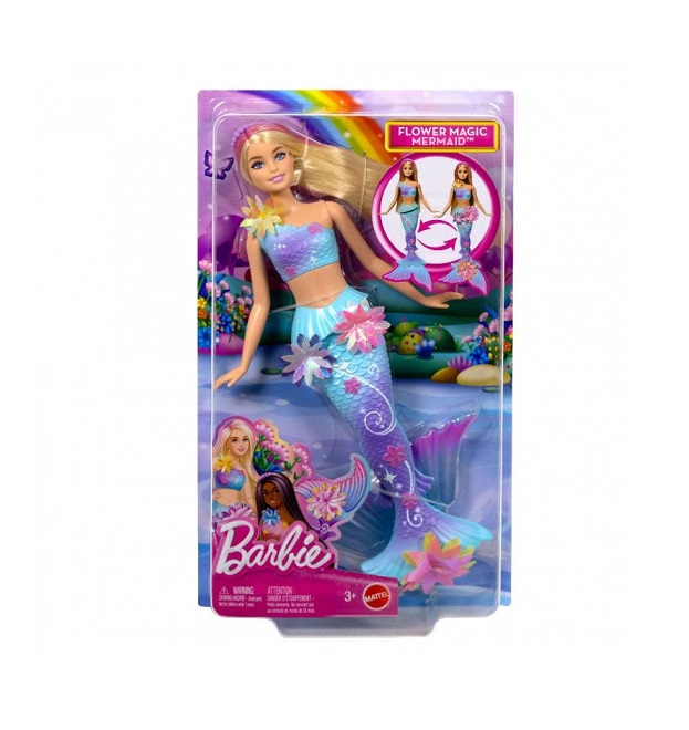 Barbie Κούκλα Μαγική Γοργόνα που Ανθίζει Ξανθιά (JDM72)