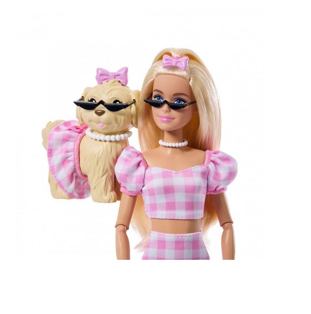 Barbie Twinning Looks Κούκλα Ασορτί Εμφάνιση με Σκυλάκι (JFP36) - Image 4