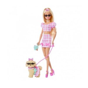 Barbie Twinning Looks Κούκλα Ασορτί Εμφάνιση με Σκυλάκι (JFP36)