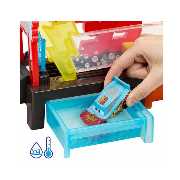 Disney Pixar Cars Colour Changers Race Ready Πλυντήριο Χρωμοκεραυνών Σετ Παιχνιδιού (JBM70) - Image 4