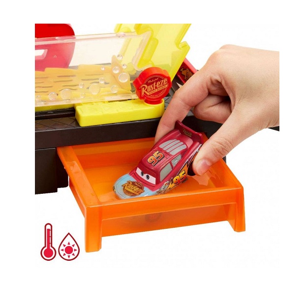 Disney Pixar Cars Colour Changers Race Ready Πλυντήριο Χρωμοκεραυνών Σετ Παιχνιδιού (JBM70) - Image 5