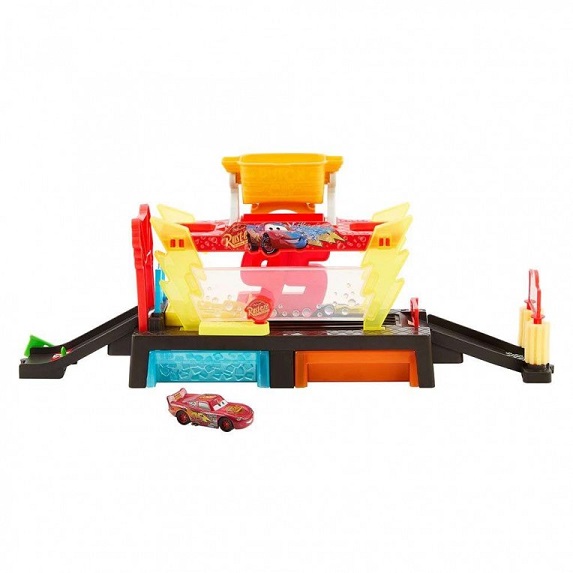 Disney Pixar Cars Colour Changers Race Ready Πλυντήριο Χρωμοκεραυνών Σετ Παιχνιδιού (JBM70) - Image 2