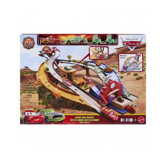 Disney Pixar Cars Πίστα Αγώνων Rescue Road Raceway Σετ Παιχνιδιού (JFL57)