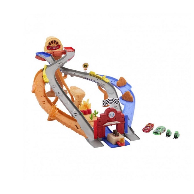 Disney Pixar Cars Πίστα Αγώνων Rescue Road Raceway Σετ Παιχνιδιού (JFL57) - Image 2