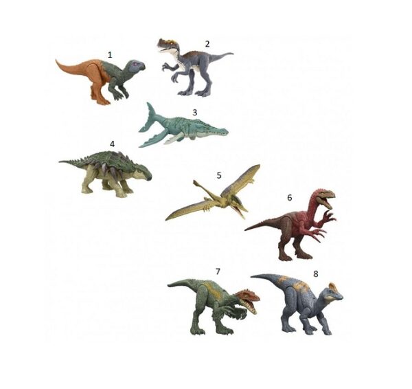 Jurassic World Rebirth Frenzy Pack Φιγούρα Δεινόσαυρος - 8 Σχέδια (JGB72) - Image 2