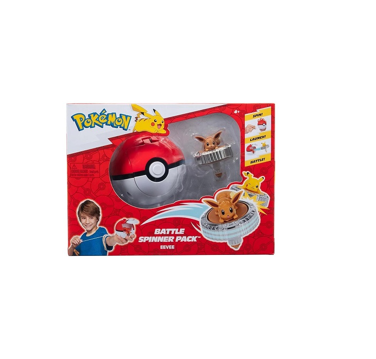 Σετ Pokemon Battle Spinner Pack - Eevee & Poke Ball PKW4399 Jazwares
