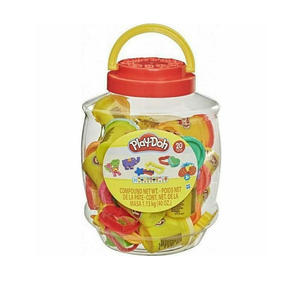 Hasbro Play-Doh 20 Πλαστοζυμαράκια Πλαστελίνης Bucket Of Fun F1530