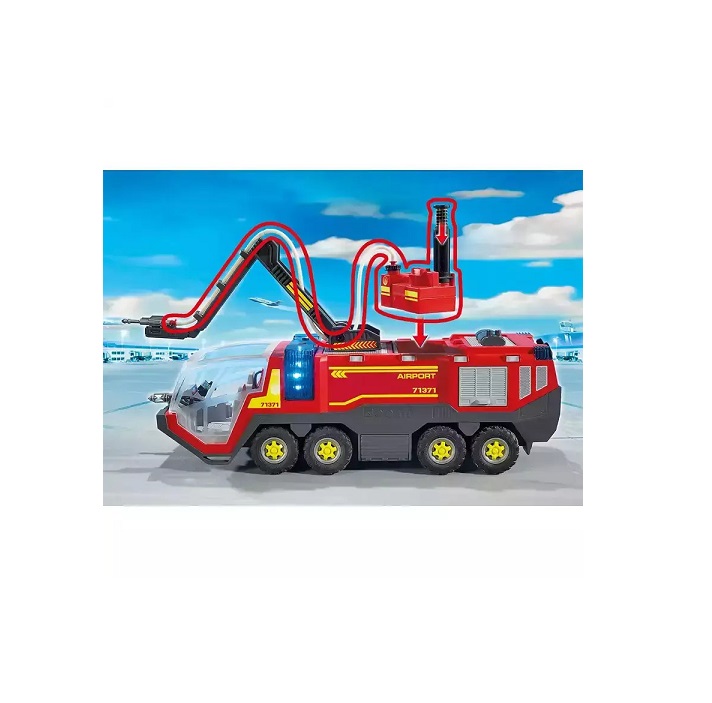Playmobil Πυροσβεστικό Όχημα Με Φώτα Ήχο & Πυροσβεστικό Κανόνι (71371) - Image 7