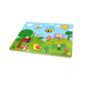 Ξύλινο Παιδικό Puzzle Σφηνώματα Έντομα 7pcs 80888