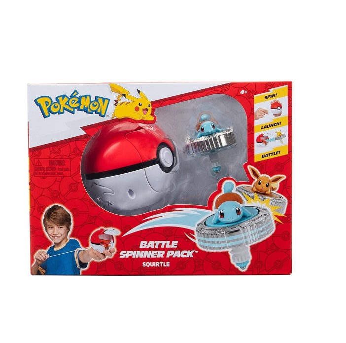 Σετ Pokemon Battle Spinner Pack - Squirtle & Poke Ball PKW4400 Jazwares