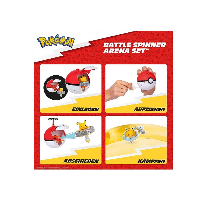 Σετ Pokemon Battle Spinner Pack - Eevee & Poke Ball PKW4399 Jazwares - Image 4