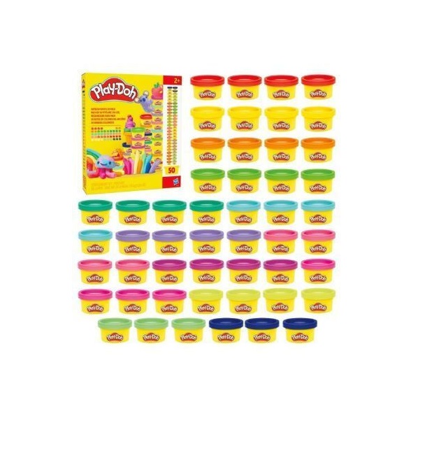 PLAY-DOH ΣΕΤ SUPER RAINBOW FAVORS 50 PACK (G1761) - Image 2