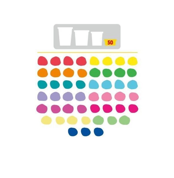 PLAY-DOH ΣΕΤ SUPER RAINBOW FAVORS 50 PACK (G1761) - Image 3