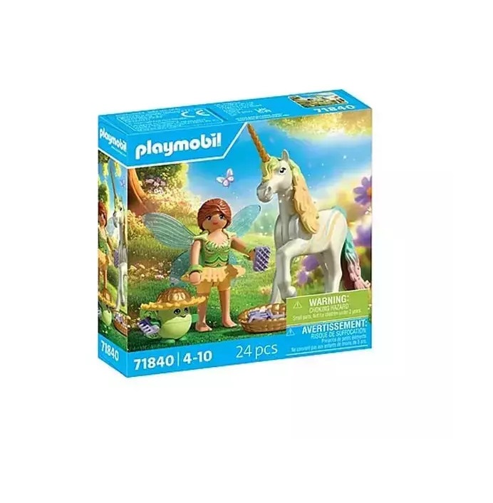 Playmobil Μονόκερος Με Πολύχρωμη Χαίτη Και Νεράϊδα (71840)