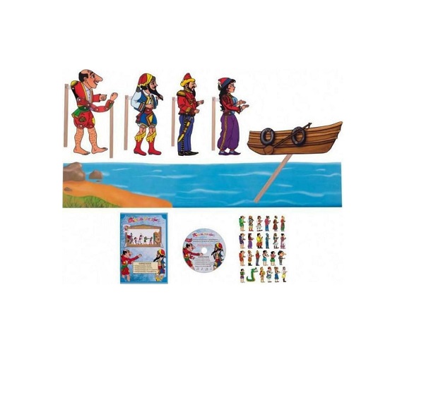 Αφοί Καλαντζή Σετ Κουτί Καραγκιόζη Ο Καραγκιόζης Ψαράς 161 - Image 2