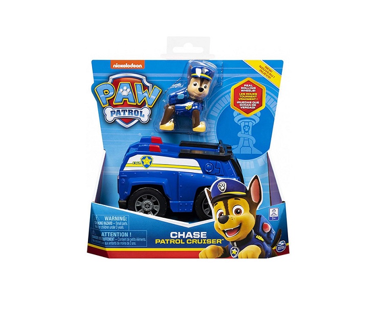 Spin Master Παιχνίδι Μινιατούρα Paw Patrol Chase Patrol Cruiser Vehicle Pup 6071210