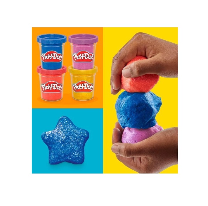 Hasbro Play-Doh 4 Πλαστοζυμαράκια Πλαστελίνης Compound G1737 - Image 5