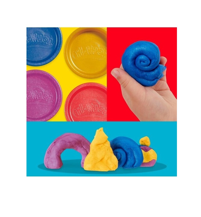 Hasbro Play-Doh 4 Πλαστοζυμαράκια Πλαστελίνης Compound G1737 - Image 7