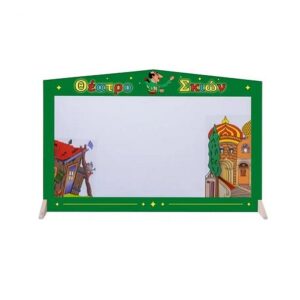 Kalantzis Toys Φιγούρα Θεάτρου Σκιών Ξύλινη Πράσινη Σκηνή Βάση Νέο 88,00 X 57,00 X 1,00 Εκ 085