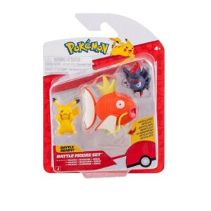 Pokemon Σετ με 3 Φιγούρες Μάχης Pikachu, Zorua & Magikarp PKW4090
