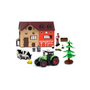 Σετ Φάρμας Με Τρακτέρ, Αχυρώνα, Αξεσουάρ και Ήχο 12τμχ  0149836
